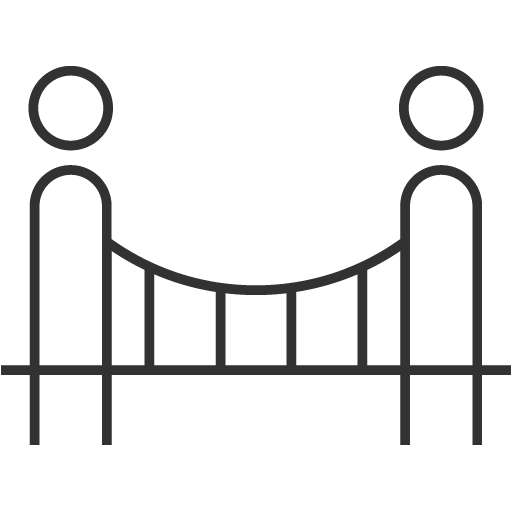 橋渡し役を表すアイコン